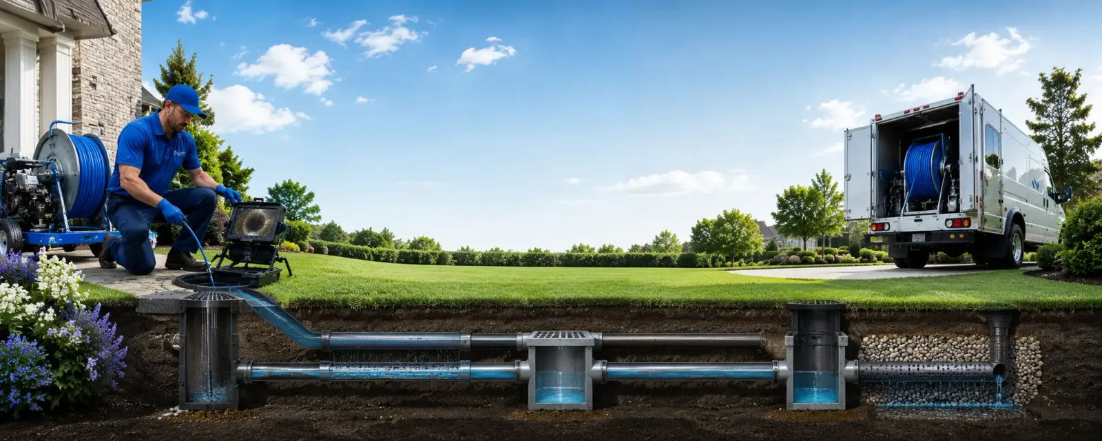 Outdoor drain cleaning information for Wampum, PA